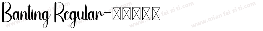 Banting Regular字体转换